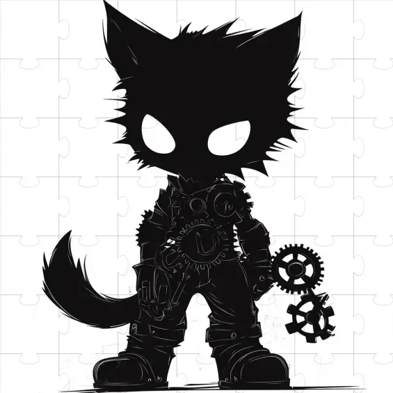 Chibi Noir Silhouette Art
