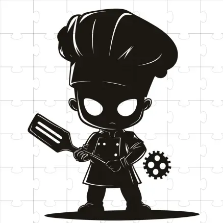 Chibi Noir Silhouette Art