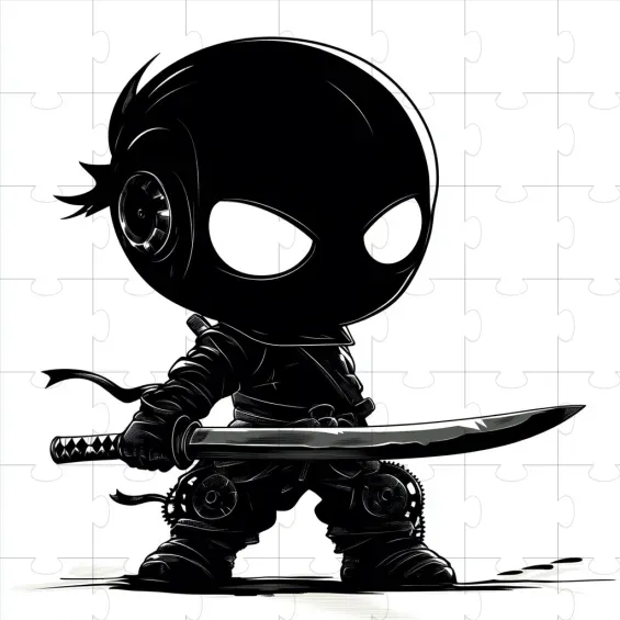 Chibi Noir Silhouette Art