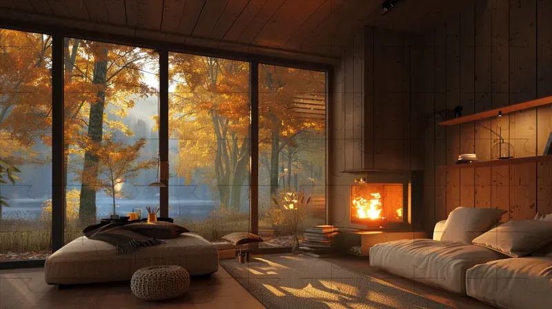 Autumn Winter Cozy Cabins