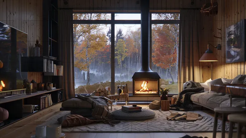 Autumn Winter Cozy Cabins