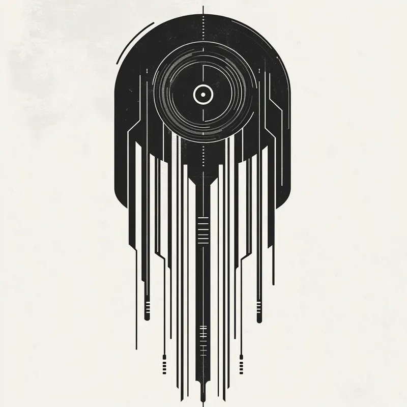 Retrofuturistic Logos Vintage Tech