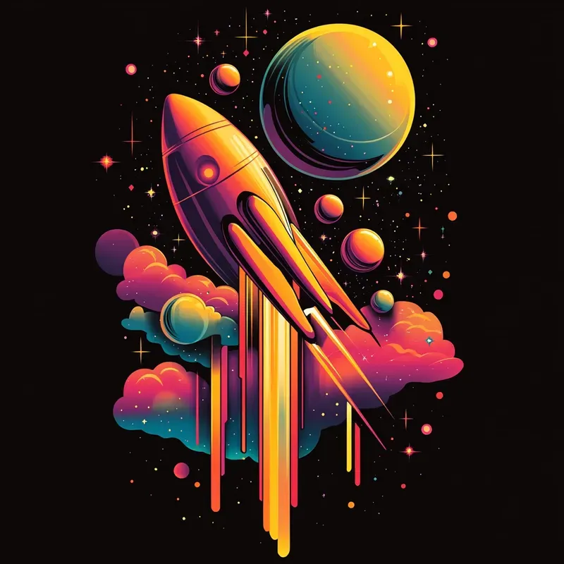 Retrofuturistic Logos Vintage Tech