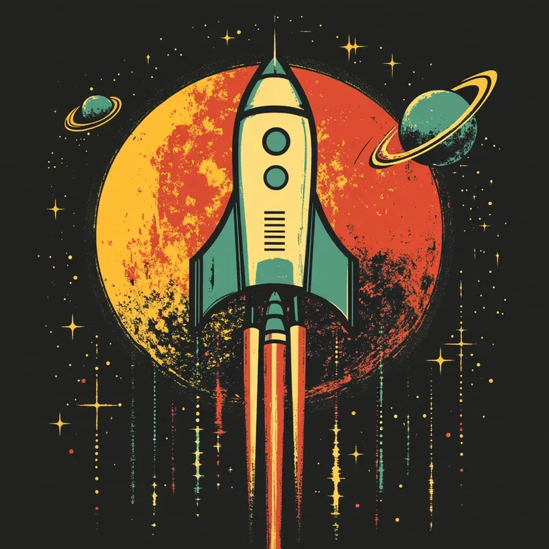 Retrofuturistic Logos Vintage Tech