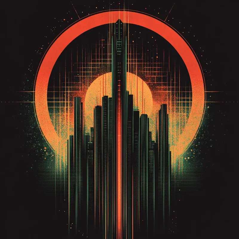 Retrofuturistic Logos Vintage Tech