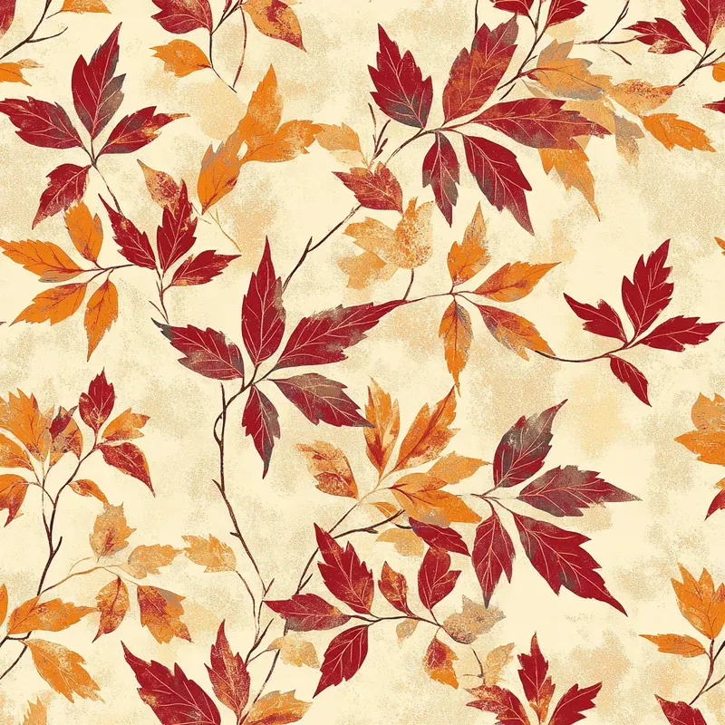Autumn Leaves Seamless Patterns