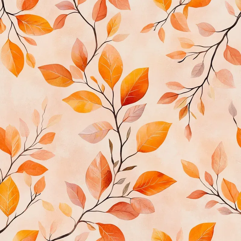 Autumn Leaves Seamless Patterns