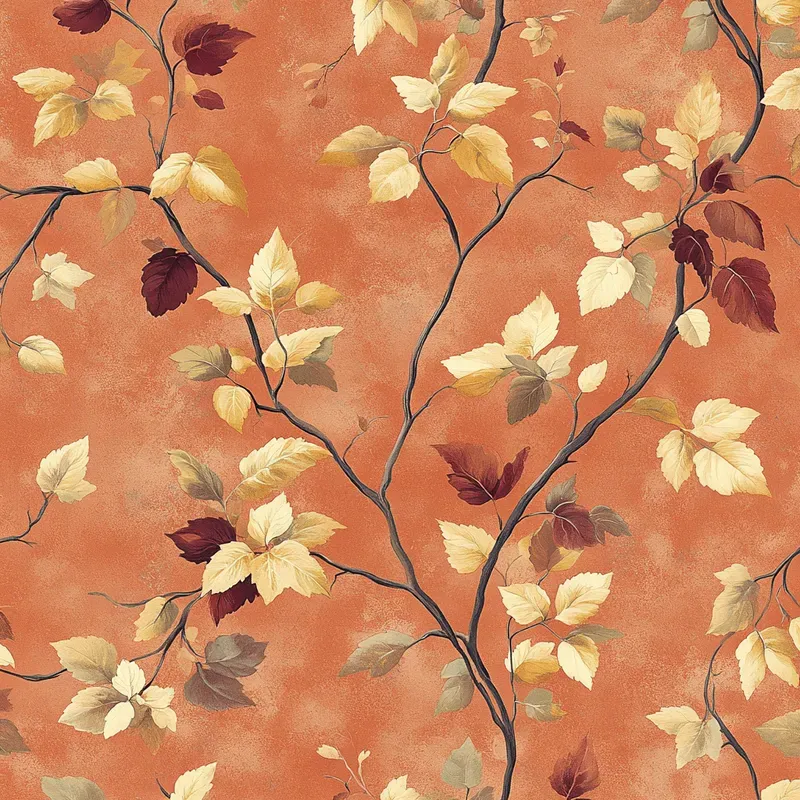 Autumn Leaves Seamless Patterns