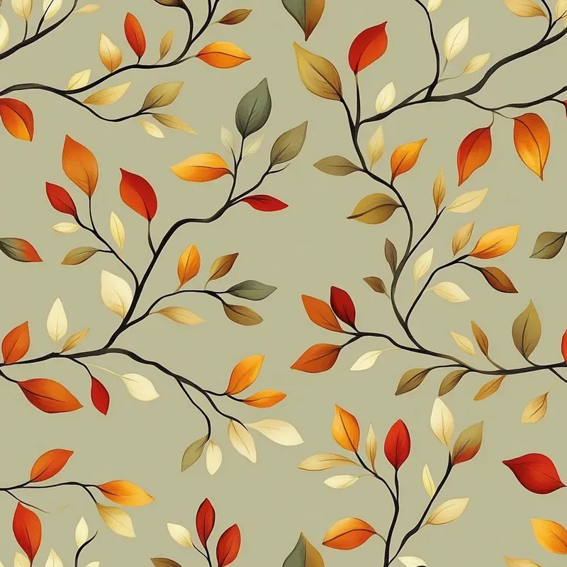 Autumn Leaves Seamless Patterns