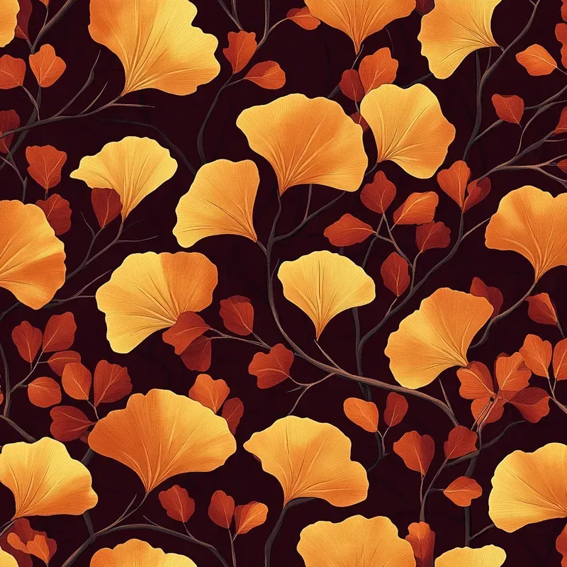 Autumn Leaves Seamless Patterns