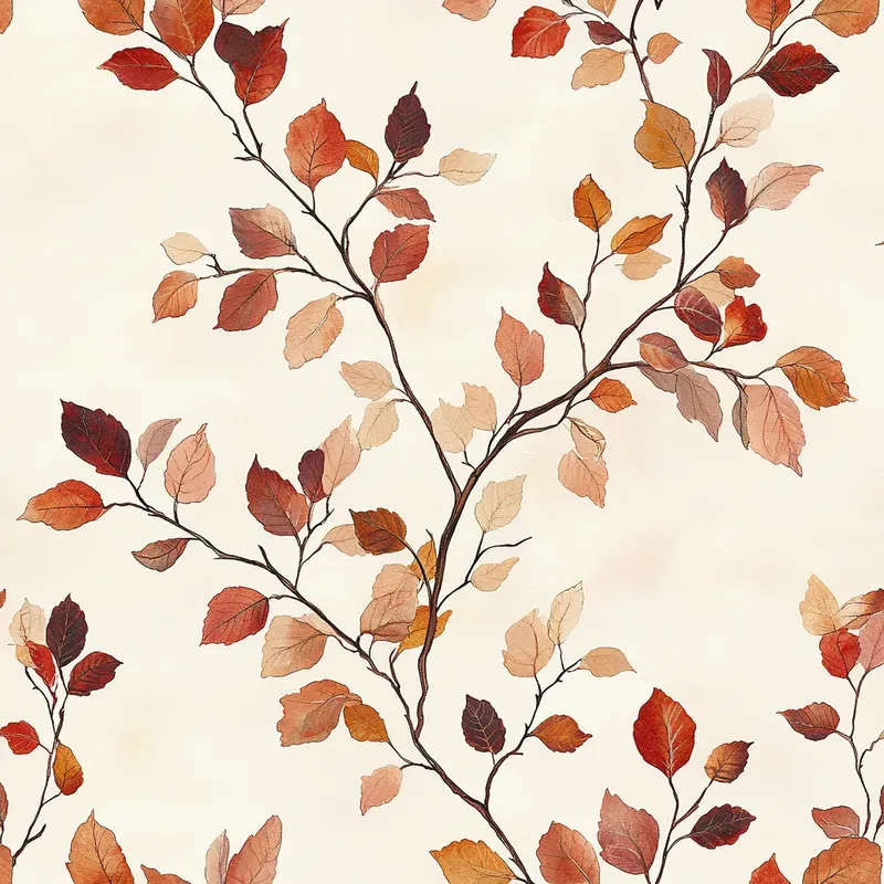 Autumn Leaves Seamless Patterns