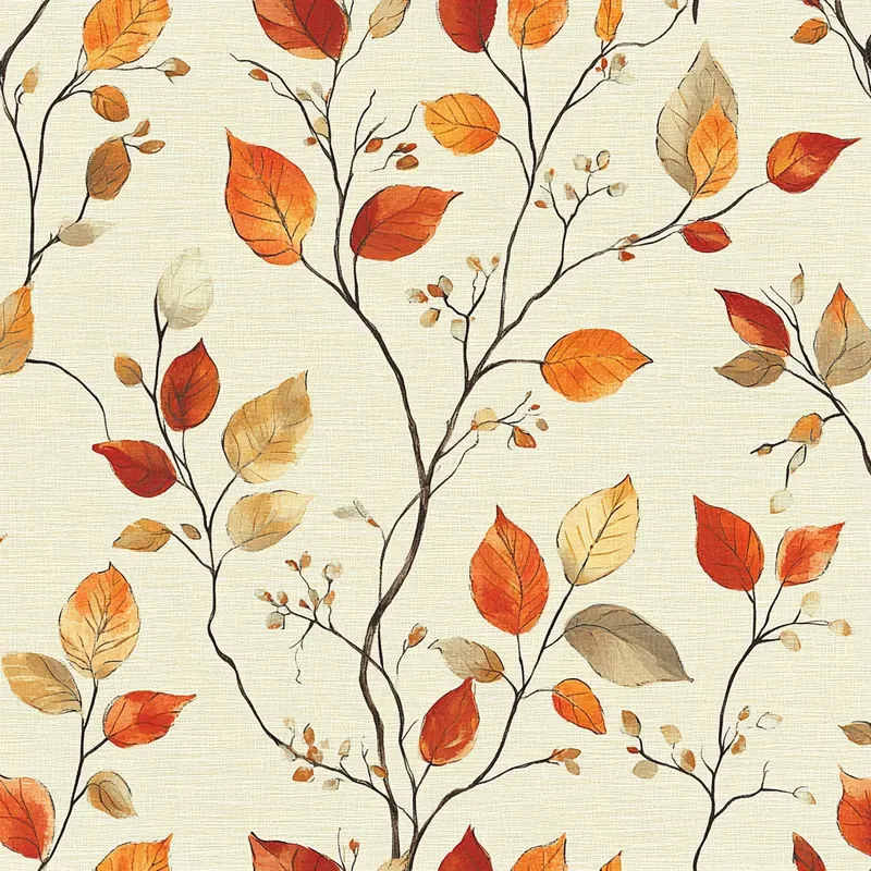 Autumn Leaves Seamless Patterns