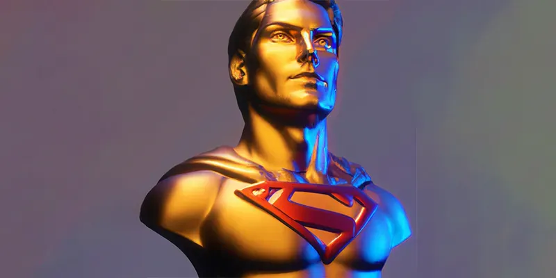 3D Superhero Busts generated by undefined