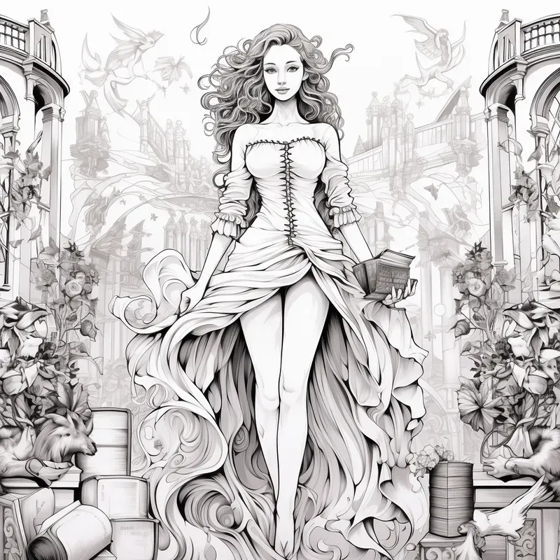 Fantastic Fashion Coloring Books
