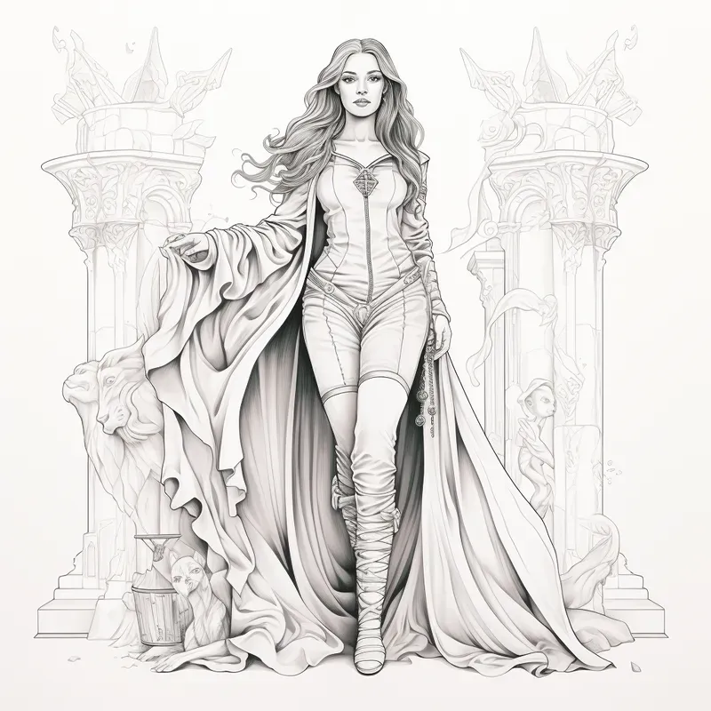 Fantastic Fashion Coloring Books