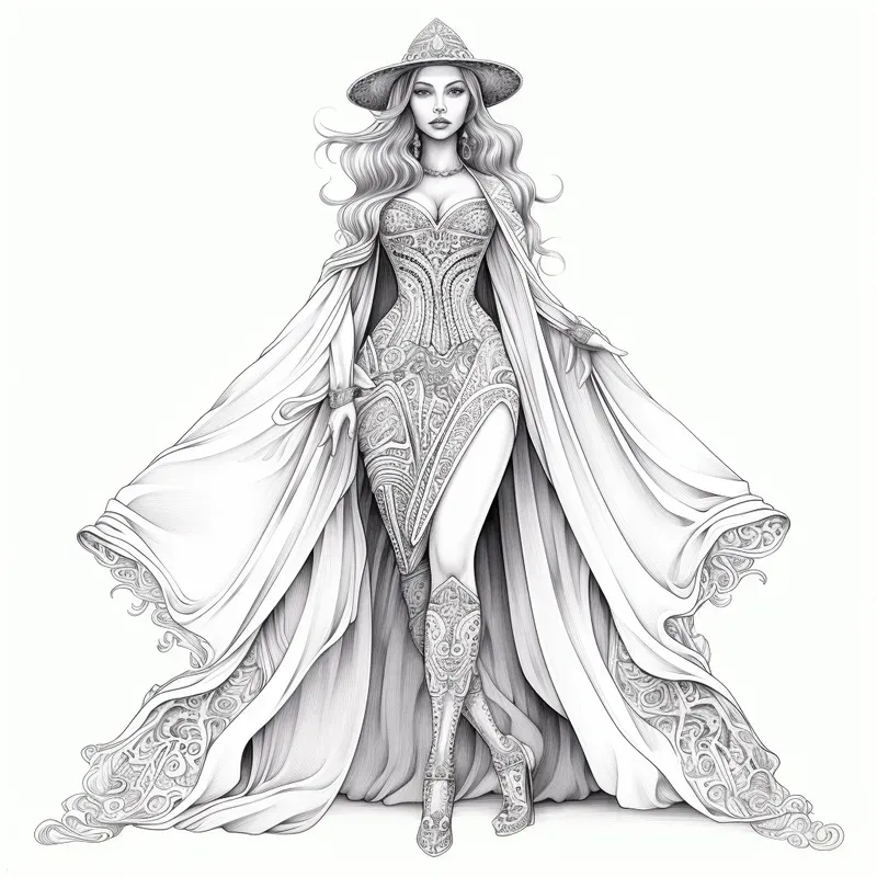 Fantastic Fashion Coloring Books