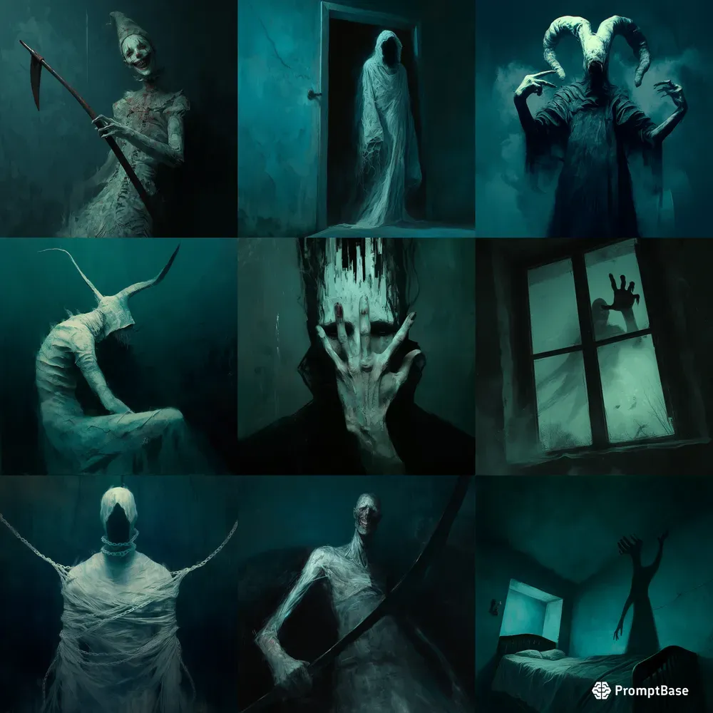 Mysterious Creepy Horror Art