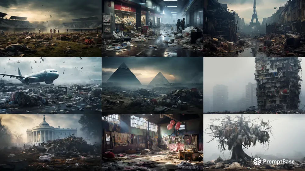Places Covered In Garbage And Trash