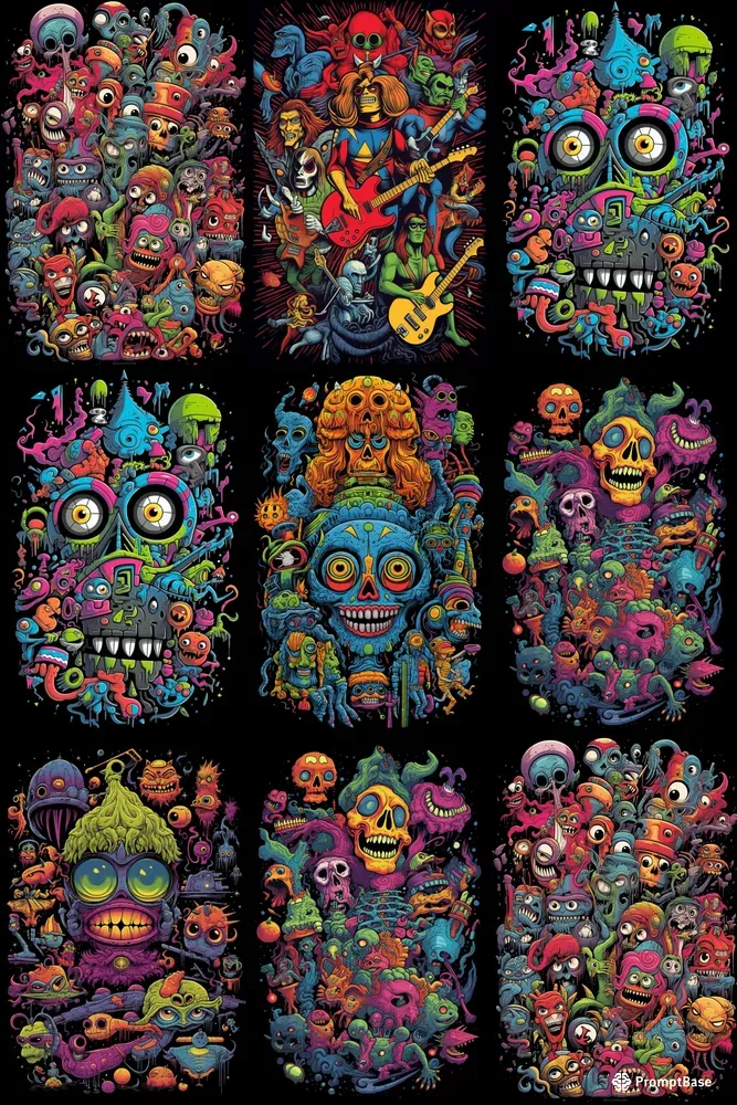 Crazy T-shirt  Designs Vibrant