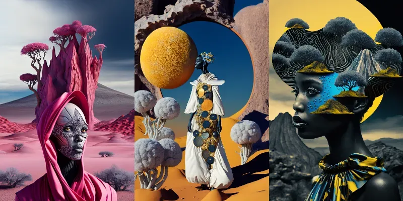 Surreal And Dreamlike Landscape Photos generated by undefined