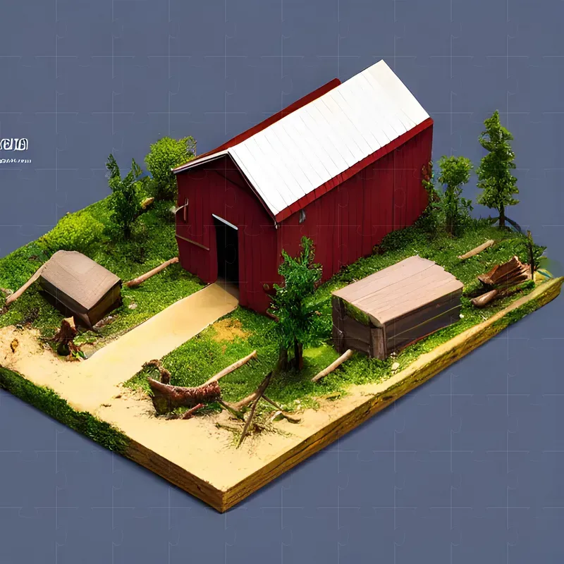 Miniature Farm And Country Buildings