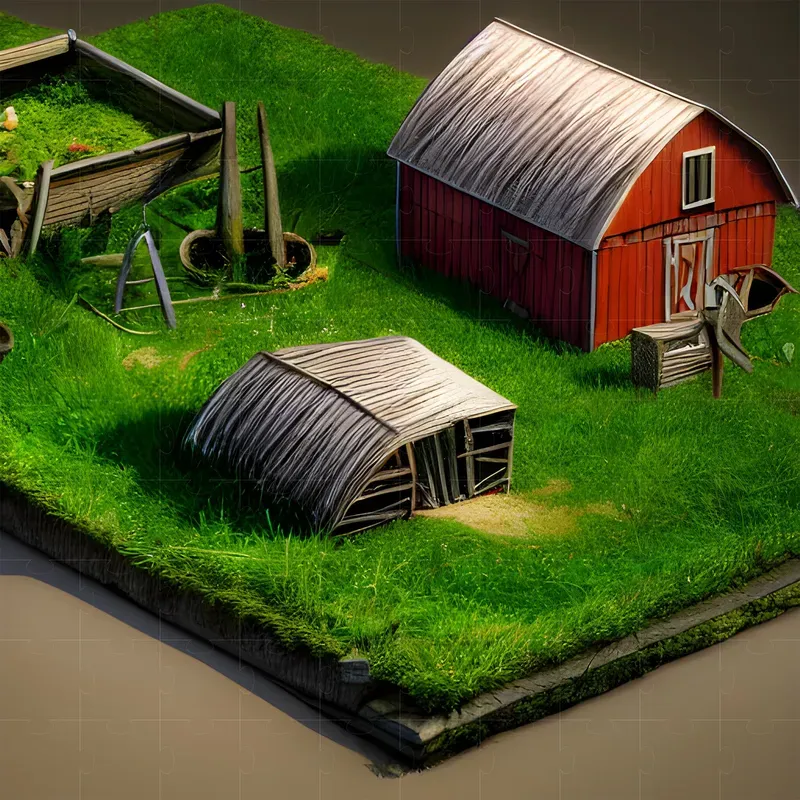 Miniature Farm And Country Buildings