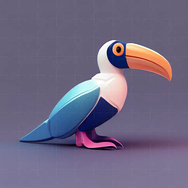 Tiny Cute Porcelain Birds