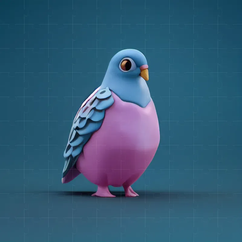 Tiny Cute Porcelain Birds