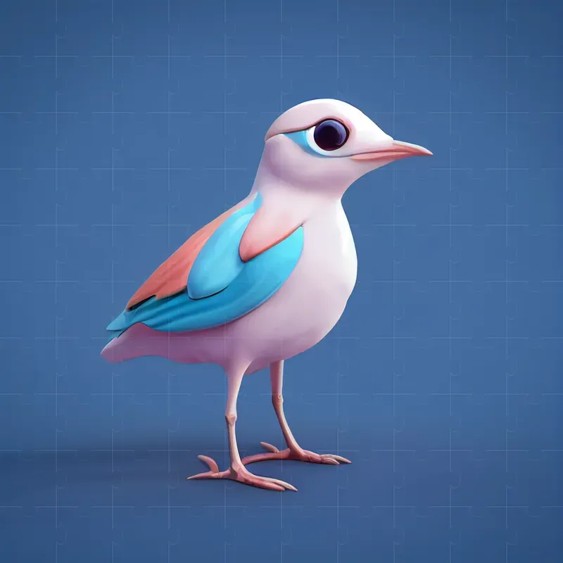 Tiny Cute Porcelain Birds