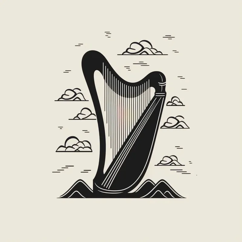 Black And White Musical Instruments