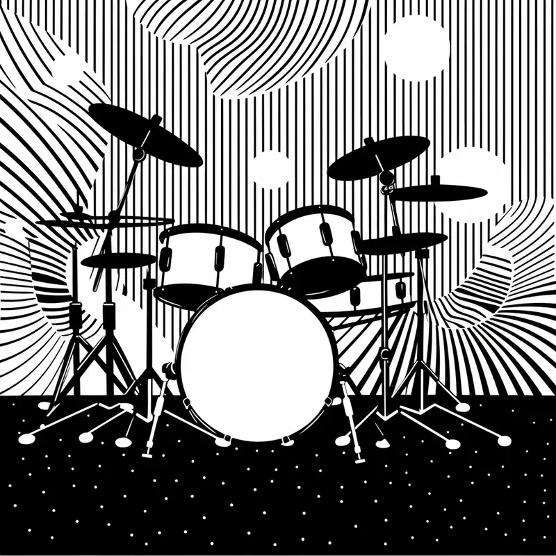 Black And White Musical Instruments