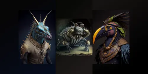 Chimeras generated by midjourney