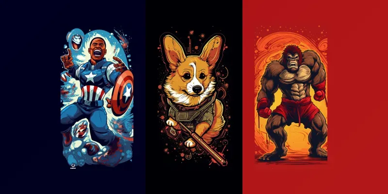 Manga Character Poster Designs generated by undefined