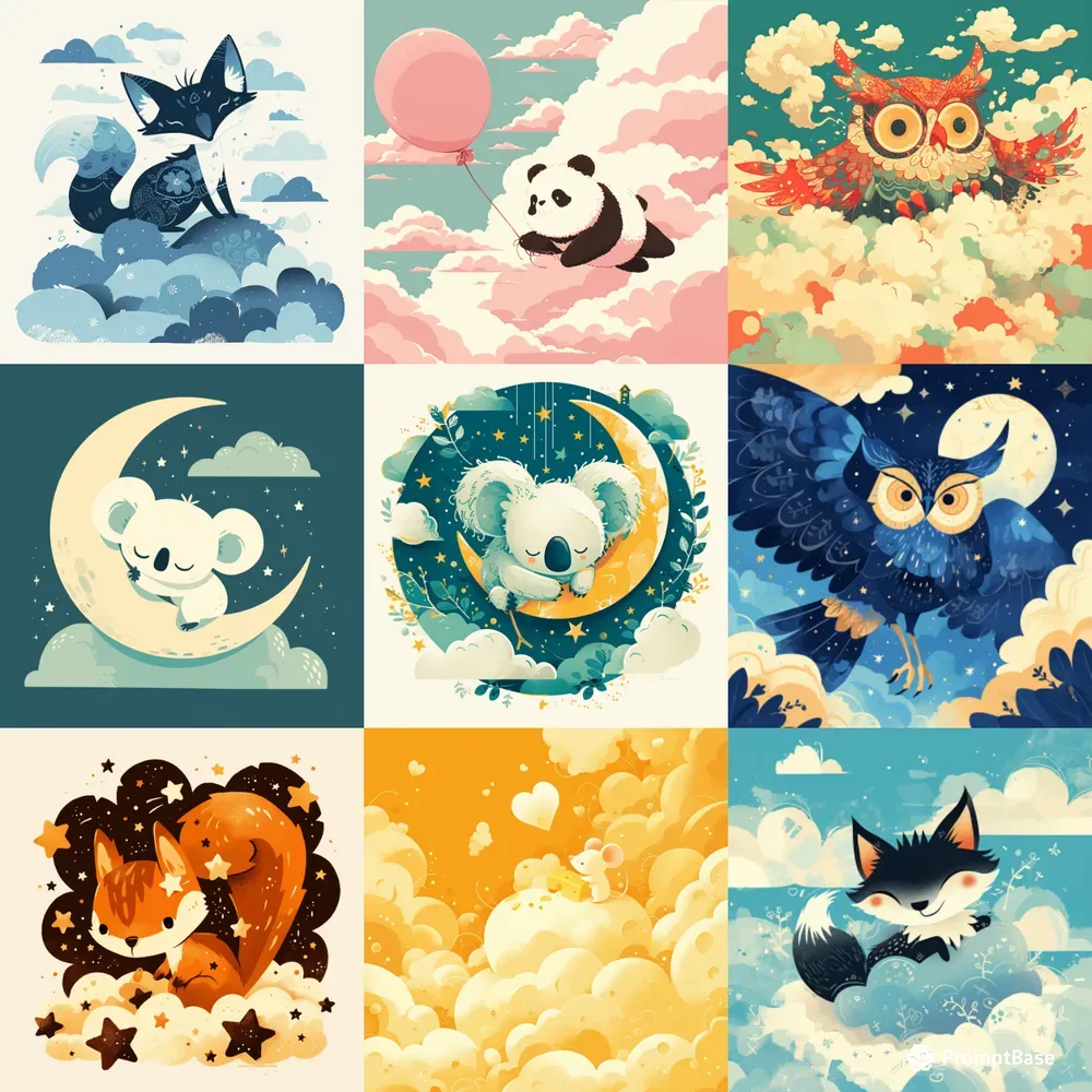 Neotraditional Iconic Characters