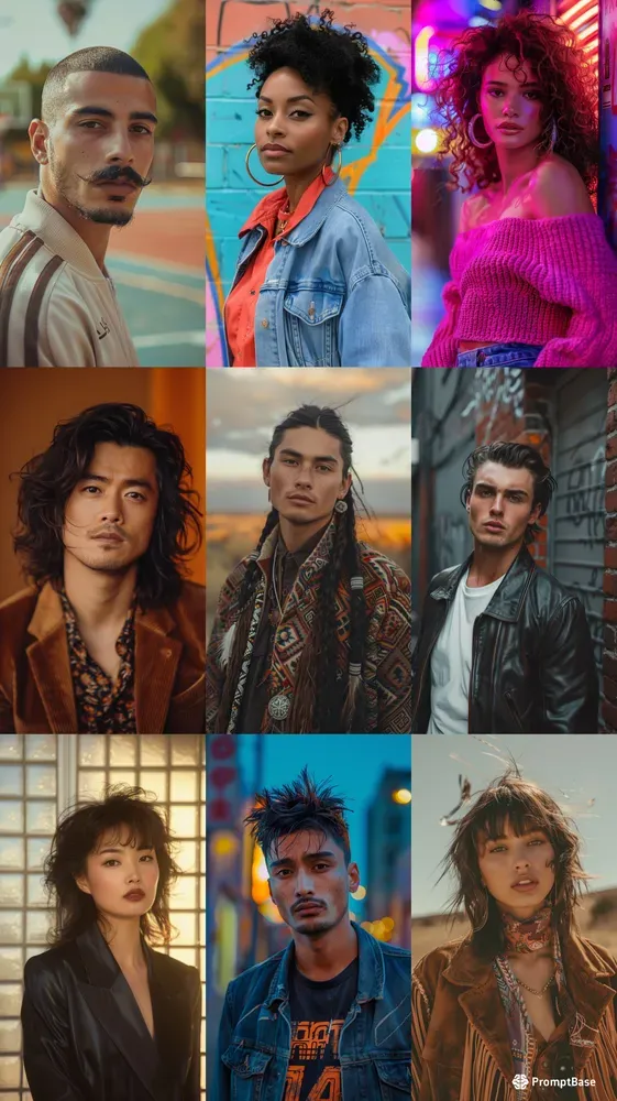 1980s Retro Fashion Portraits