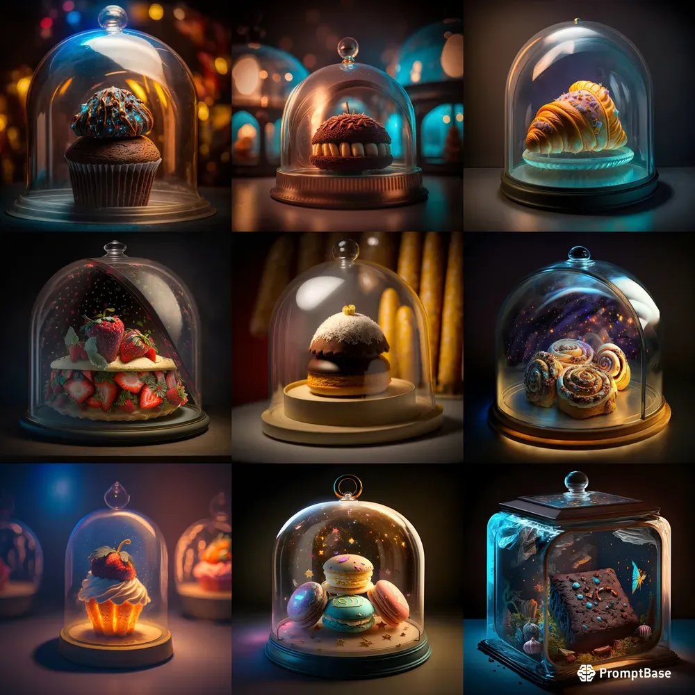 Sweet Photorealistic Space Pastries