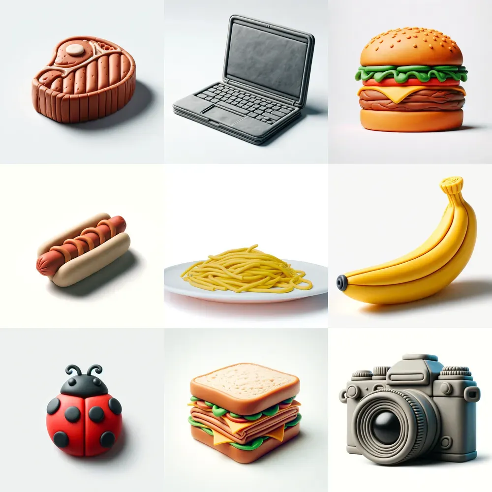 Objects Made With Plasticine