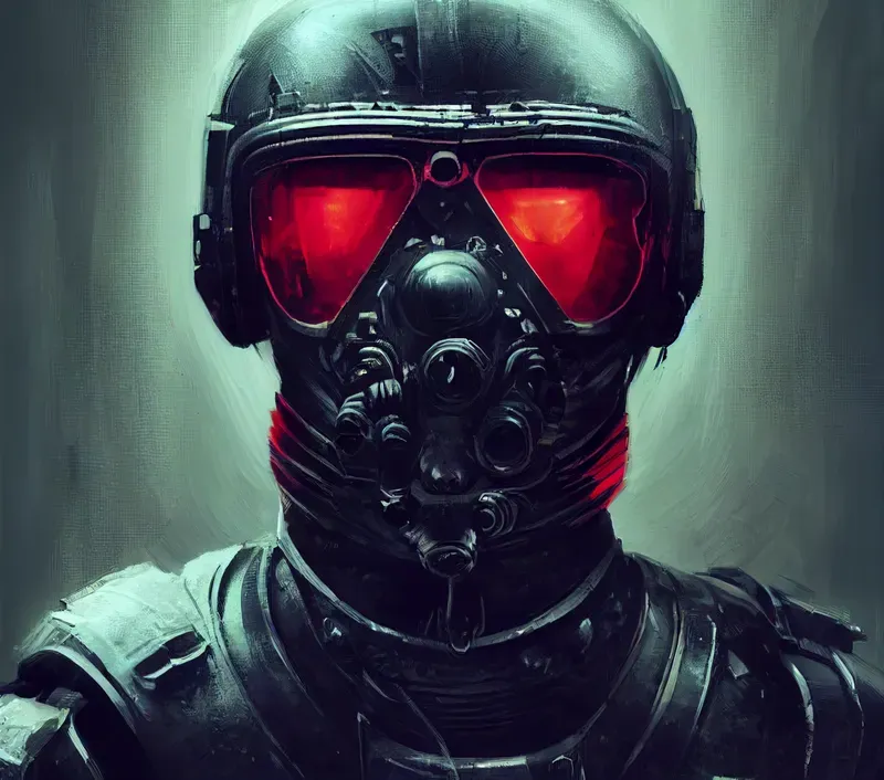 Dark Cyberpunk Soldier