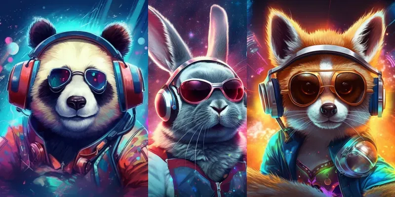 Animal Dj Edm Party Festivals generated by undefined