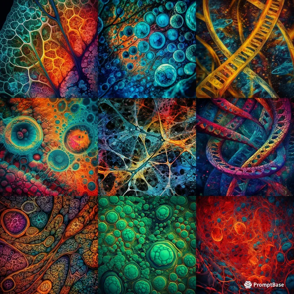 Trippy Cell Art