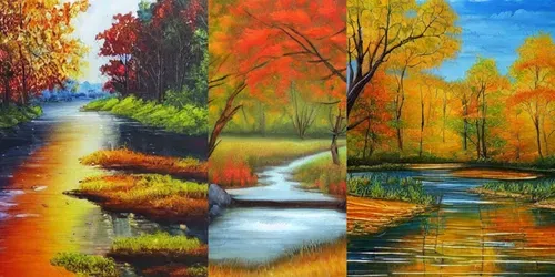 Autumn Landscapes generated by stable-diffusion