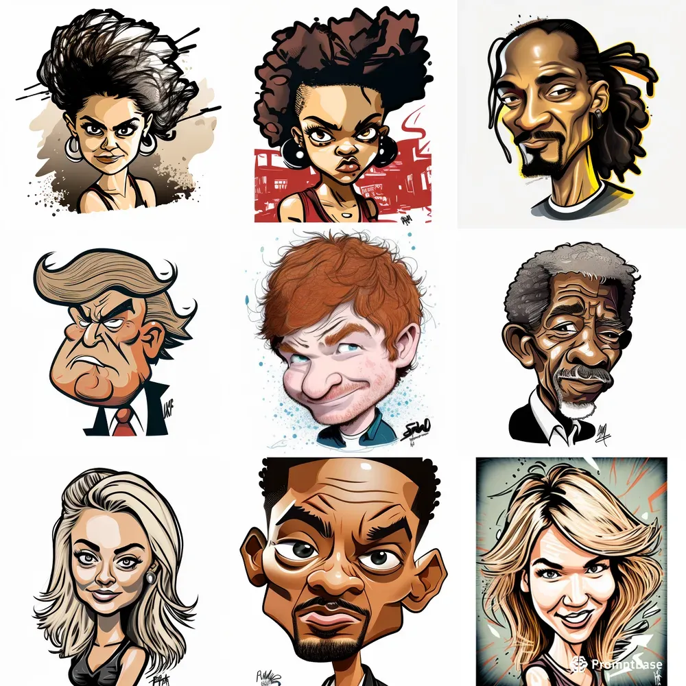 Caricature Sharpie Portraits