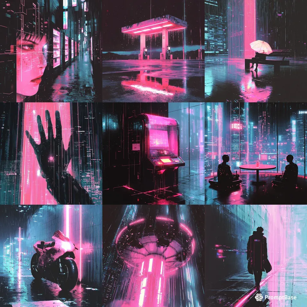 Photo Style Liquid Glitchscapes