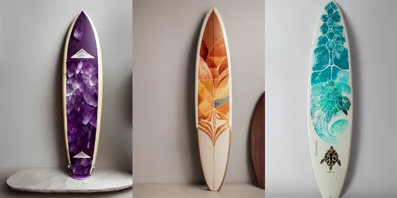 Surfboard Design Product Photo generated by undefined