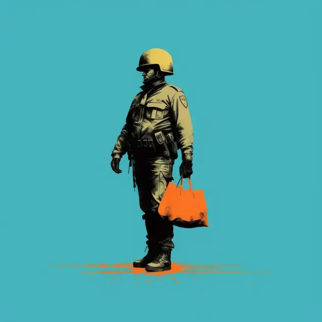 Minimal Banksy Illustrations