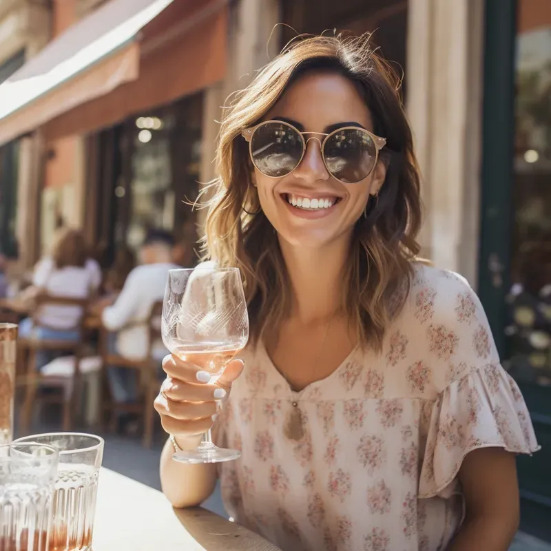 Happy People At Restaurant