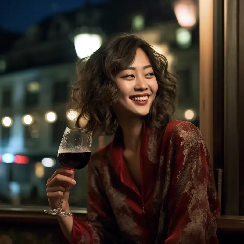 Happy People At Restaurant
