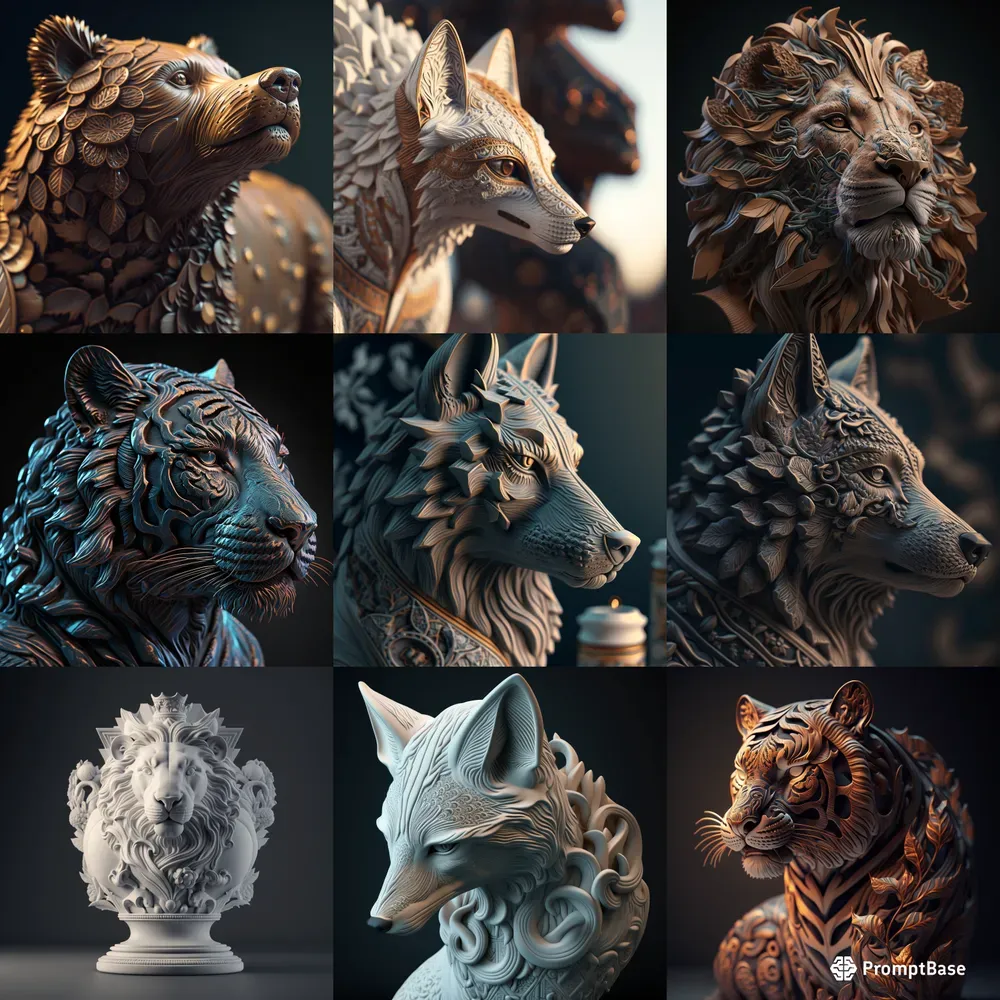 Ceramic Animal Avatars