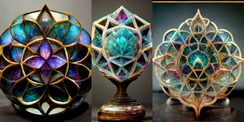 Sacred Geometry Sculptures generated by undefined