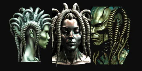 Alien Series Style Character generated by dalle